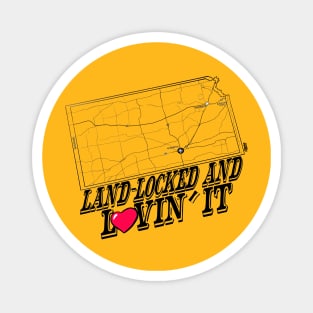 Land-Locked & Lovin' It - Kansas Magnet